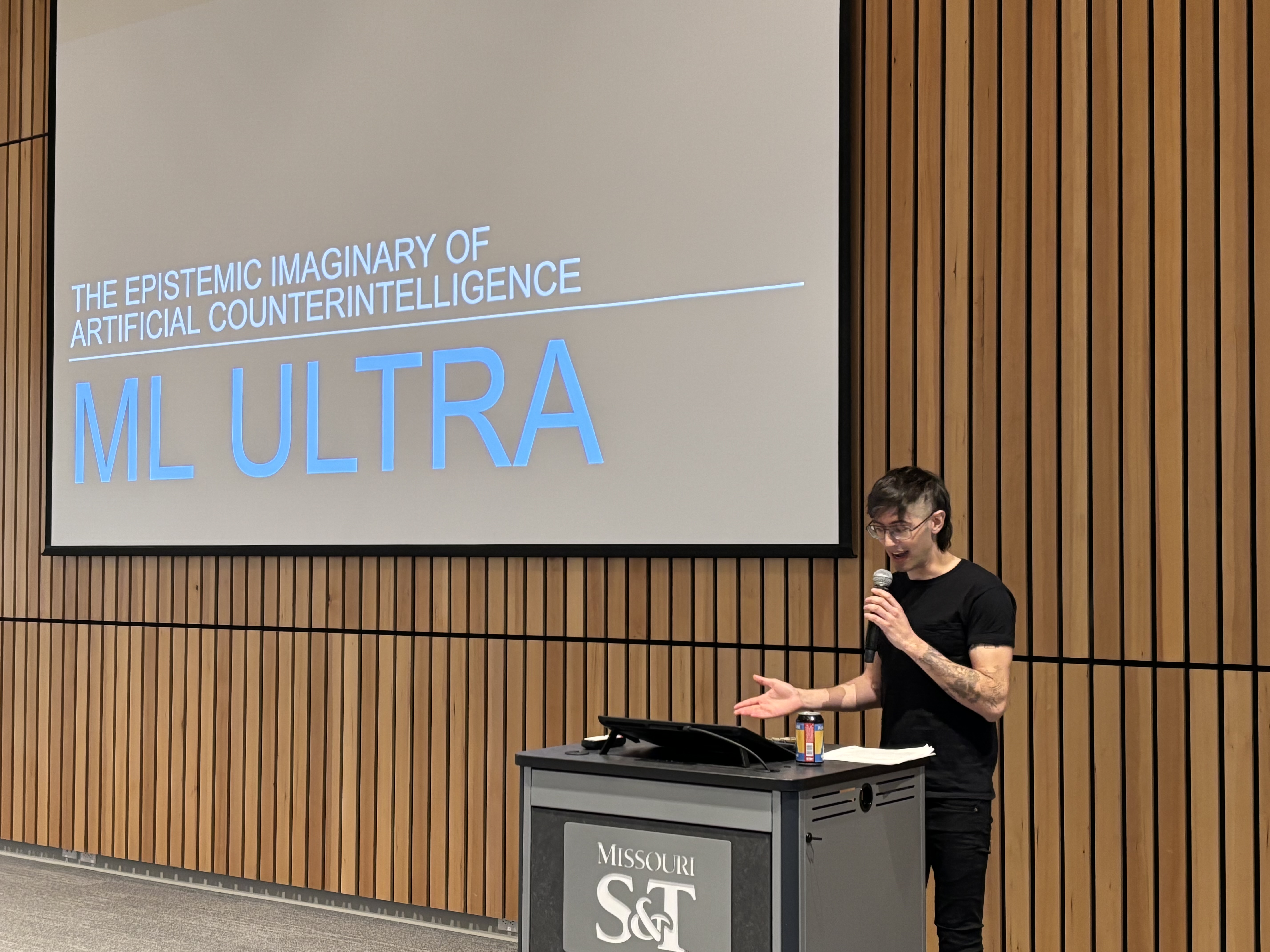 Dr. Gamez speaking at event